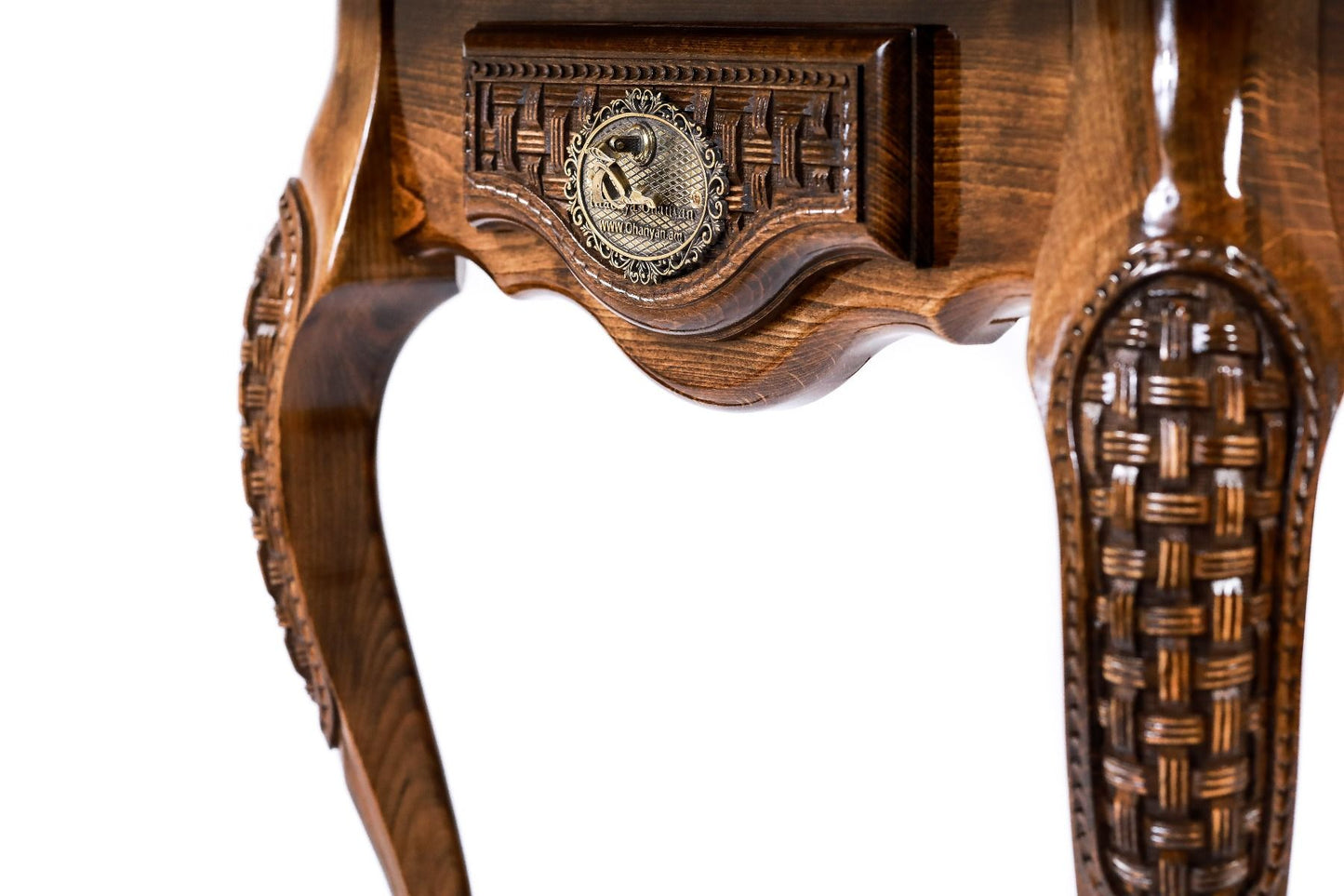 Chess Table Carved Luxurious