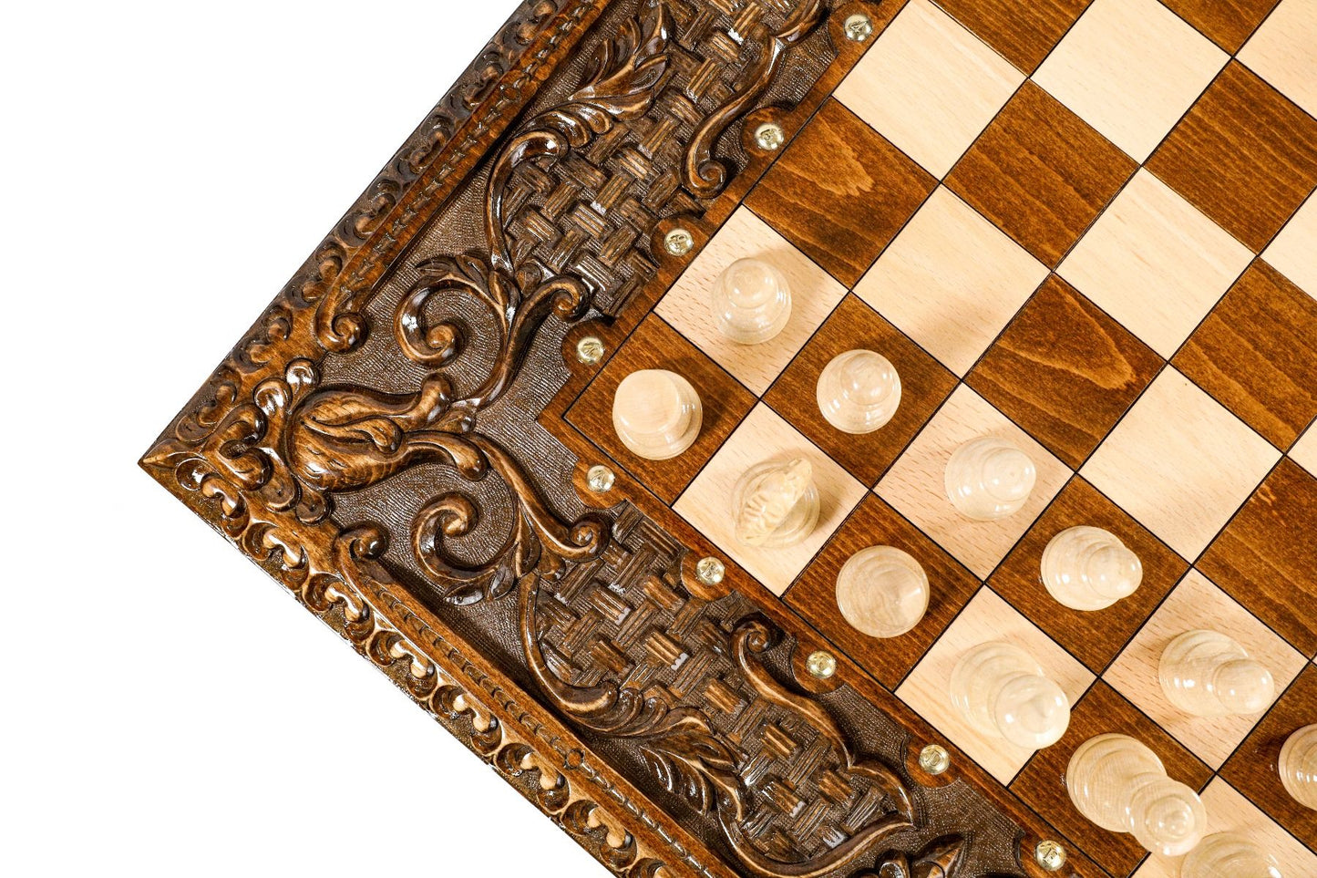 Chess-backgammon Table with copyrighted contour outline - Unumperfectus