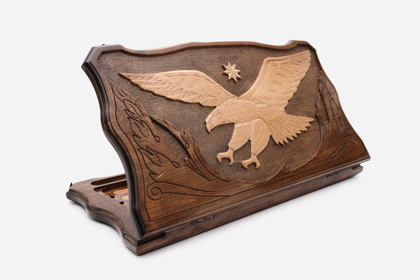 Eagle Beech Backgammon Board