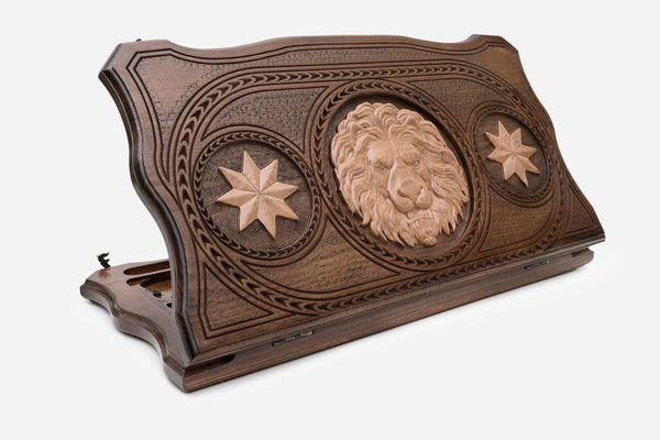Lion Beech Backgammon Board