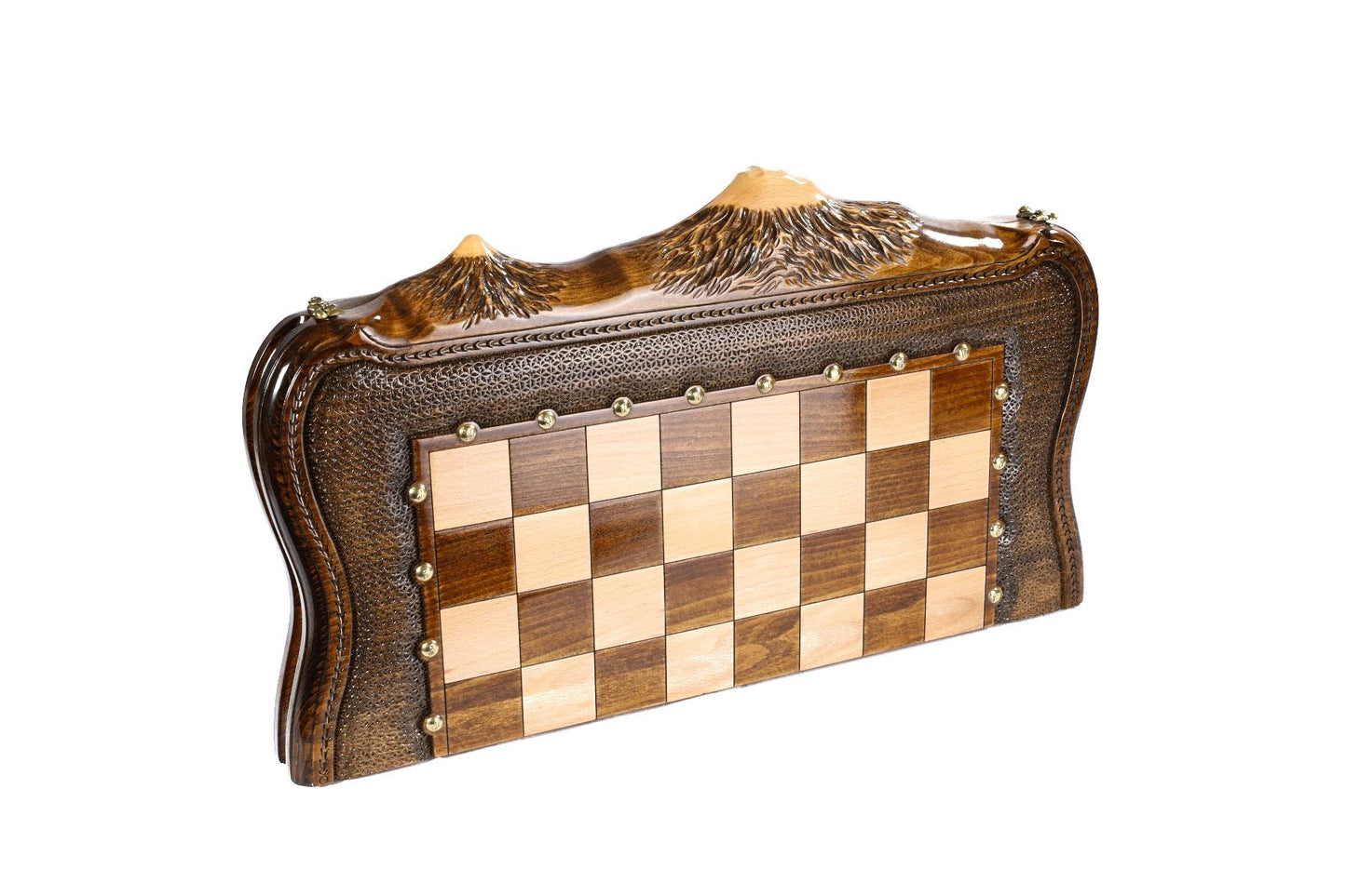 Chess-backgammon with copyrighted Mount Ararat outline