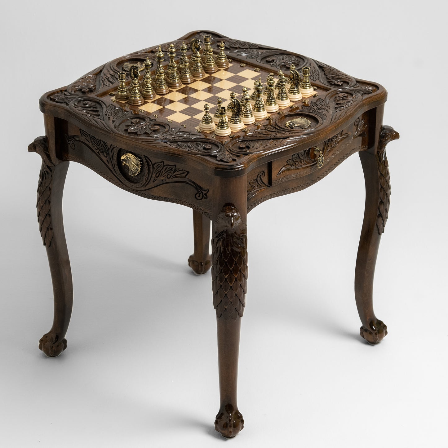 Luxury Chess Table – Majestic Eagle - Unumperfectus