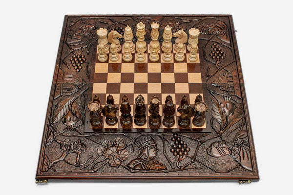 Kings Beech Chess Set