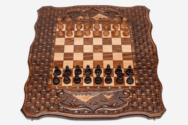 Grand Mount Ararat Beech Chess Set