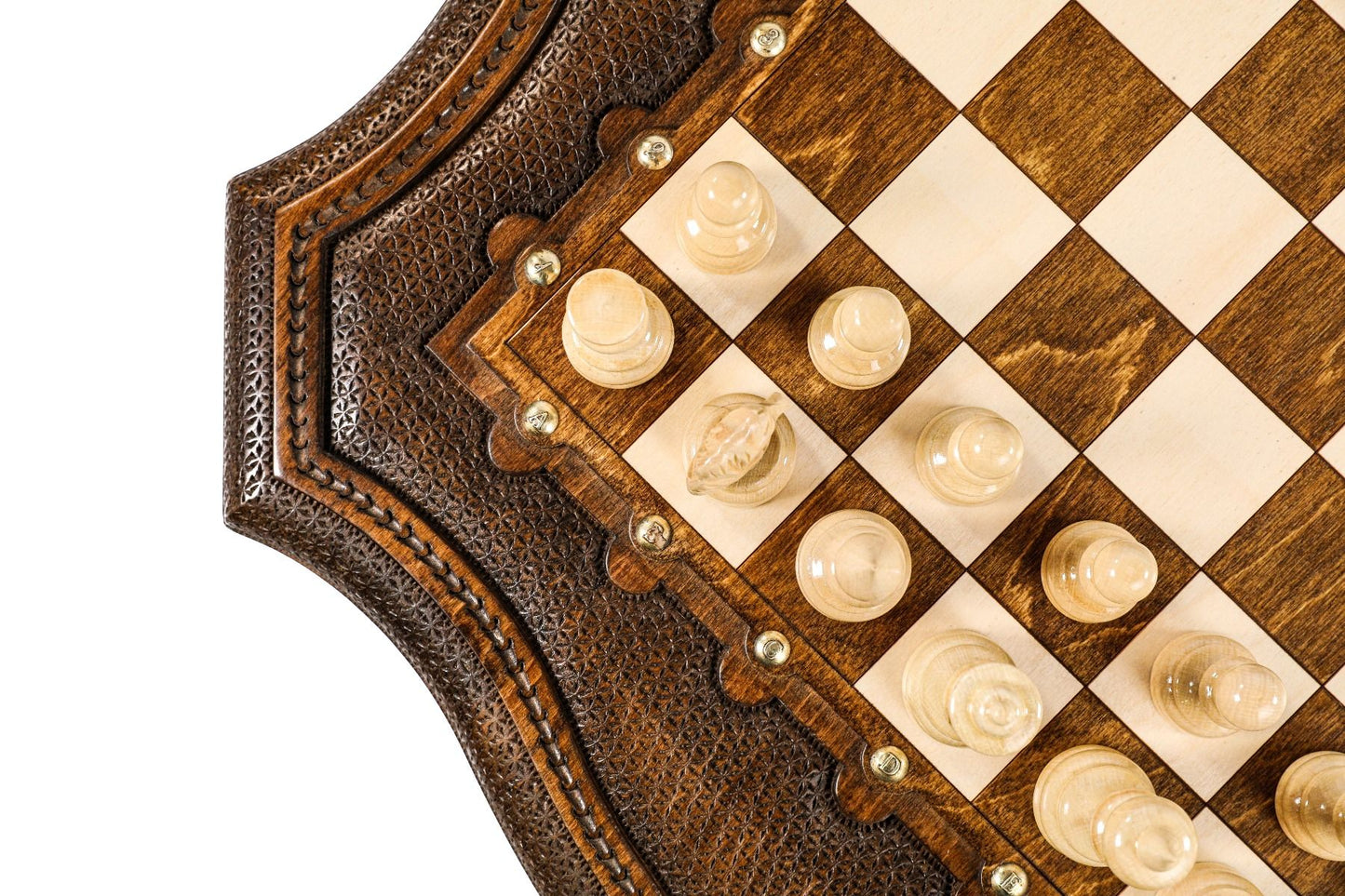 Chess Table with Contour Outline by Hrachya Ohanyan