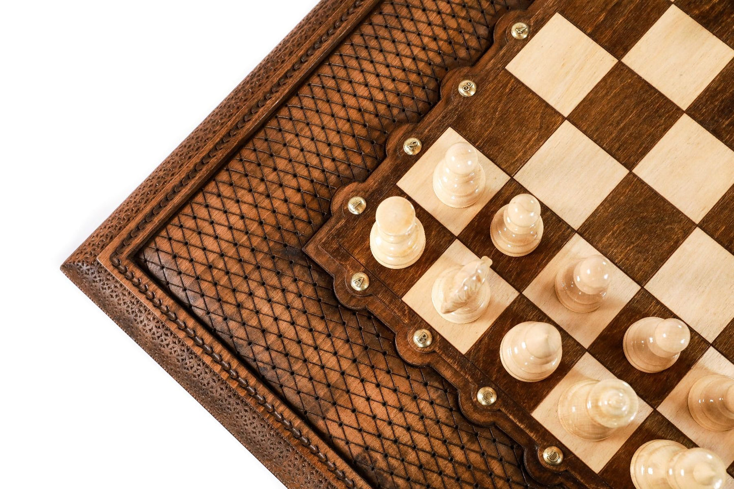 Handcrafted Wooden Chess Table