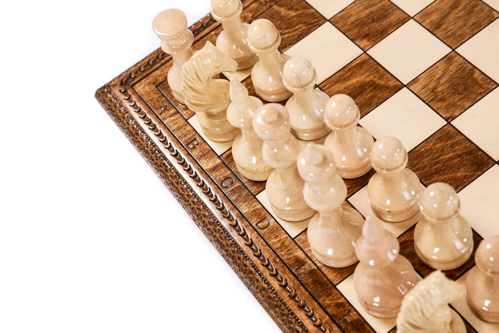 Handcrafted Chess Set with Storage – 15.7" | 40 cm - Unumperfectus