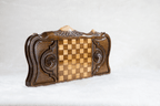 Garni Temple backgammon board in wood by Hrachya Ohanyan