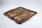 Garni Temple backgammon board - open board ready for play