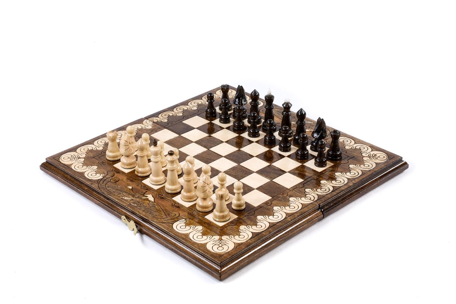 Armenian Wooden Chess Set Ararat Classic 15.7" | 40 cm - Unumperfectus