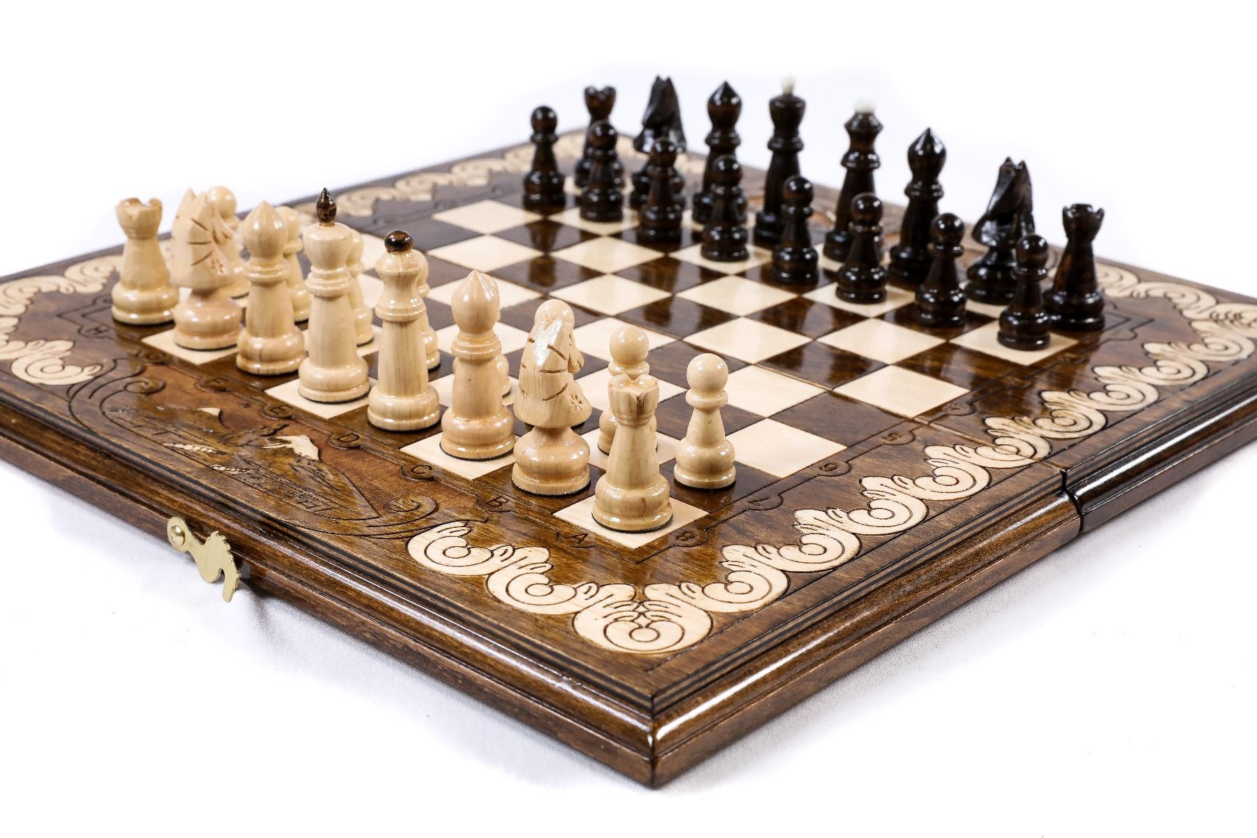 Armenian Wooden Chess Set Ararat Classic 15.7" | 40 cm - Unumperfectus