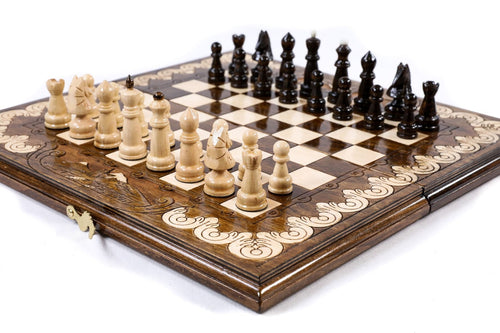 Armenian Wooden Chess Set Ararat Classic 15.7" | 40 cm
