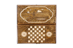 Handmade Wooden Travel Backgammon Set