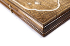 Handmade Wooden Travel Backgammon Set