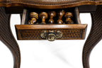 Wooden contour-outline chess table for collectors