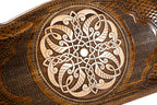 Ornamental braid pattern Backgammon with contour outline