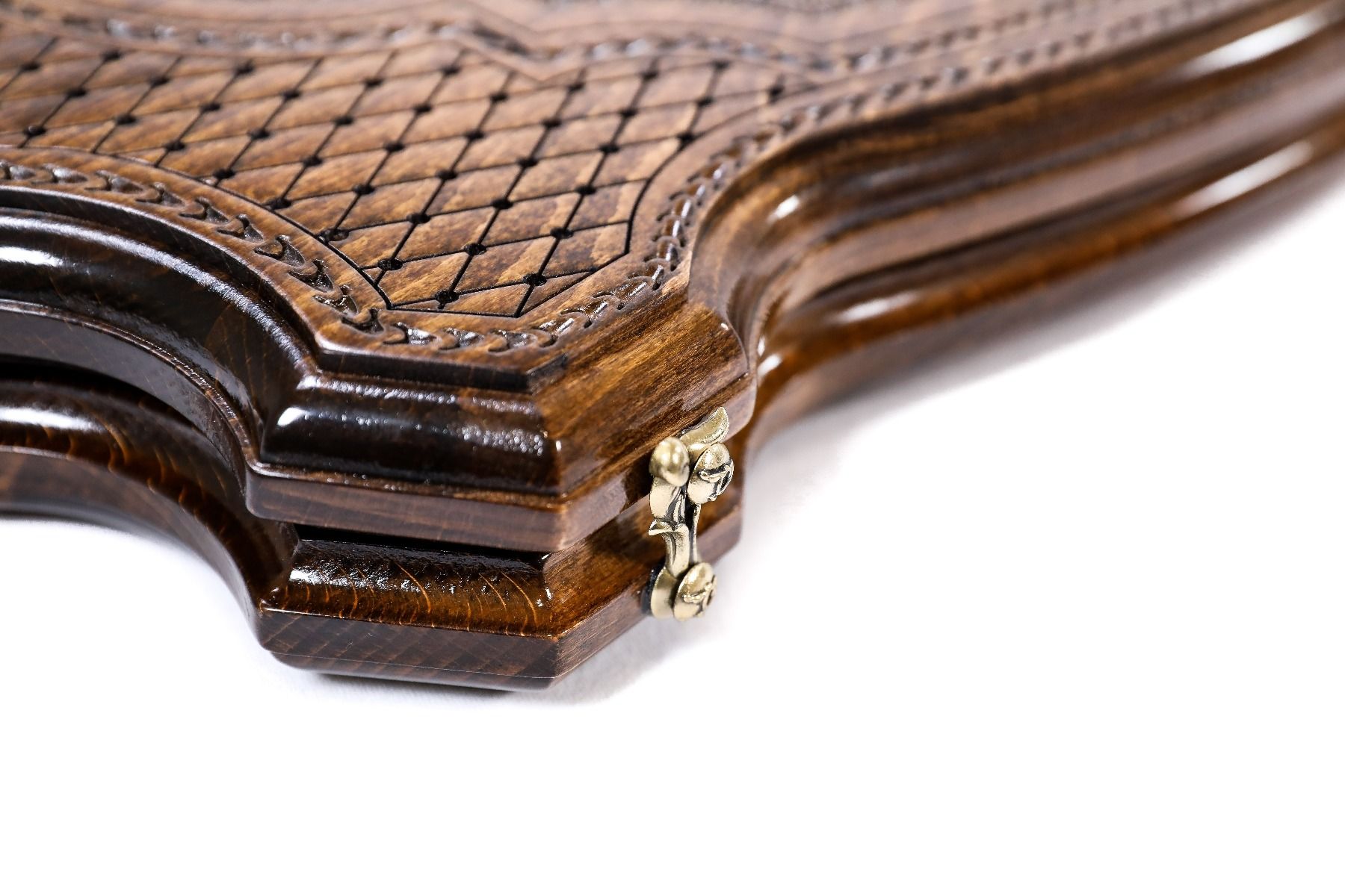 Ornamental braid pattern Backgammon with copyrighted contour outline - Unumperfectus