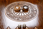 Bear & Deer Two-Sided Backgammon Set - Mountain Contour Design