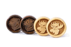 Bear & Deer Two-Sided Backgammon Set - Mountain Contour Design