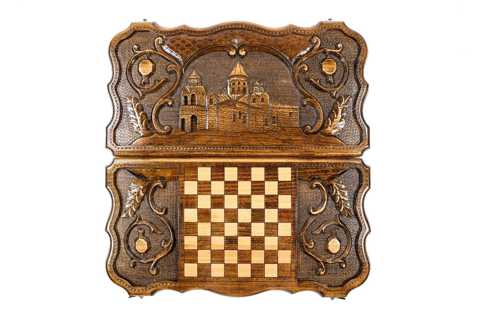 Backgammon Etchmiadzin with contour outline