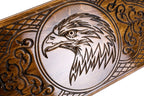 Carved Classic Eagle backgammon board in wood by Hrachya Ohanyan