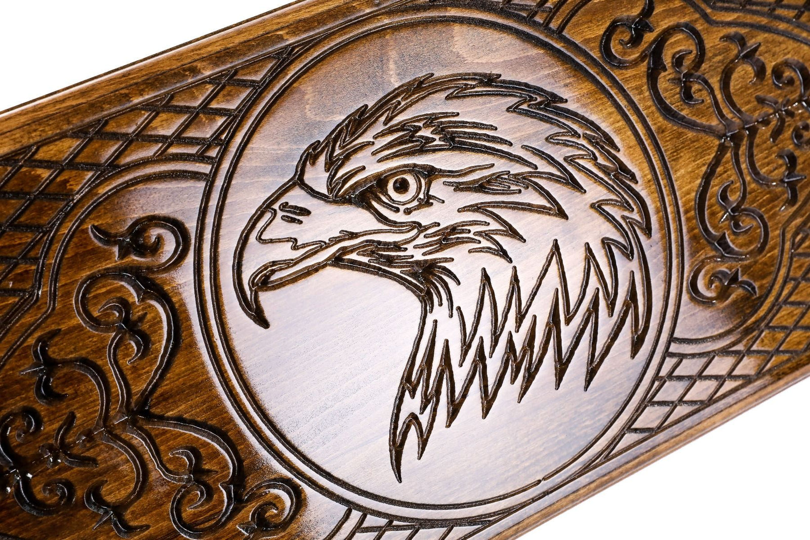 Wooden Carved Classic Backgammon Board Eagle 23.6" | 60 cm - Unumperfectus
