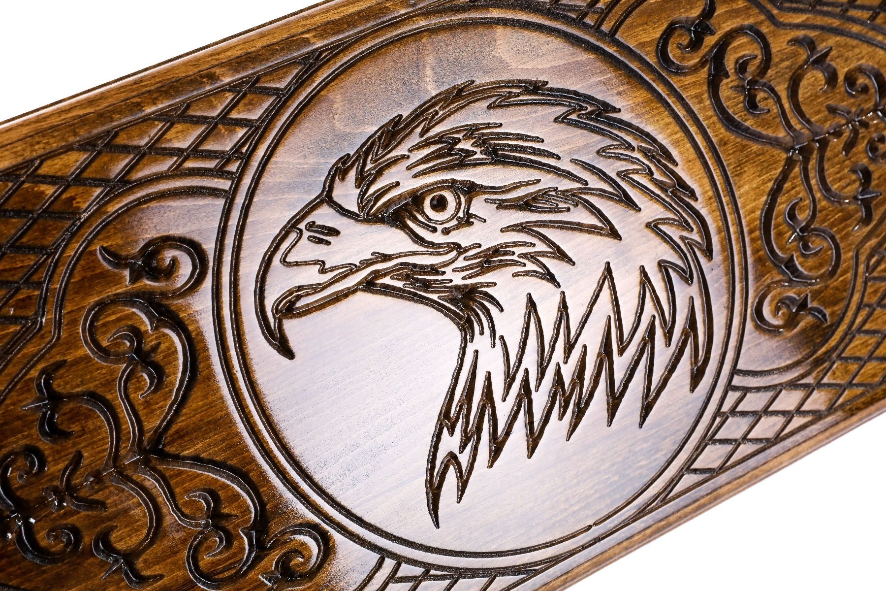 Wooden Carved Classic Backgammon Board Eagle 23.6" | 60 cm - Unumperfectus