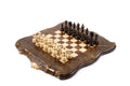 Luxury Armenian Chess Set with Mount Ararat outline wooden chess board