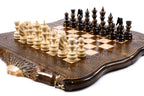 Premium luxury chess set with Armenian Mount Ararat artistic outline