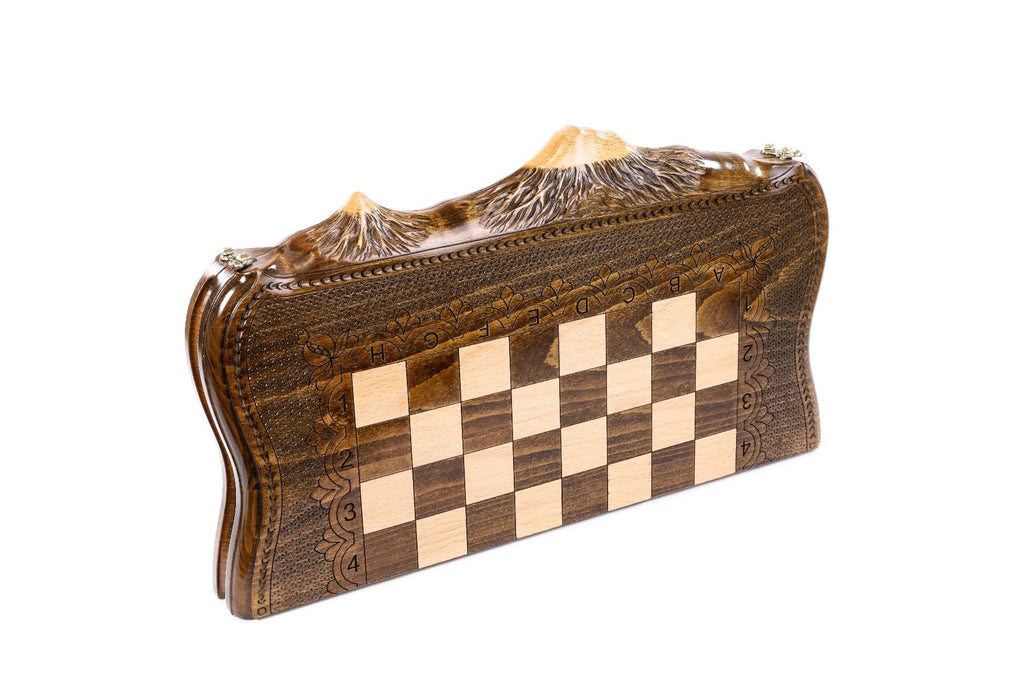 Chess & Backgammon Set - Mount Ararat 50 cm | 19.7" - Unumperfectus