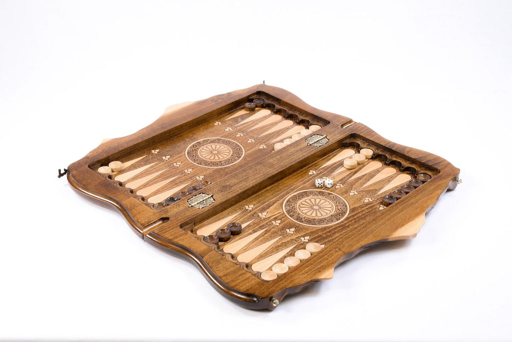 Chess & Backgammon Set - Mount Ararat 50 cm | 19.7" - Unumperfectus