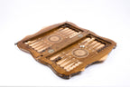 Chess Mount Ararat chess and backgammon set - side profile of the board