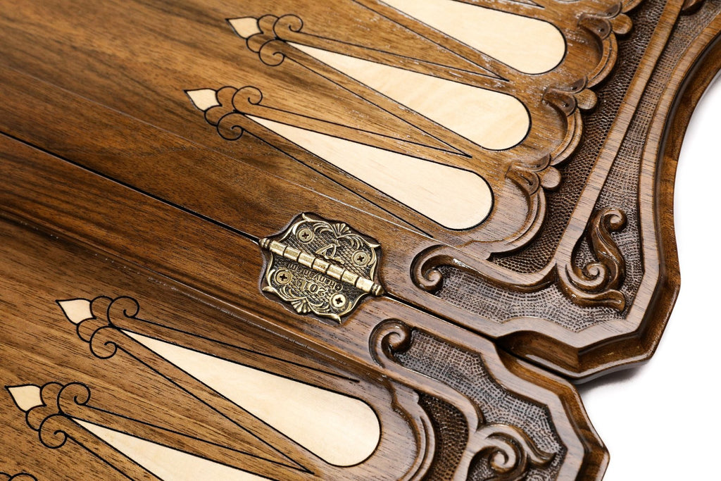 Wooden Backgammon Set Handmade Unique Mount Ararat & Noah's Ark - Unumperfectus
