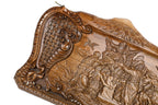 Mount Ararat and Noah's Ark walnut backgammon set — full board closed (photo 17)