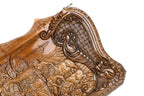 Mount Ararat and Noah's Ark walnut backgammon set — Noah's Ark emerging on Mount Ararat, hand-carved scene (photo 18)