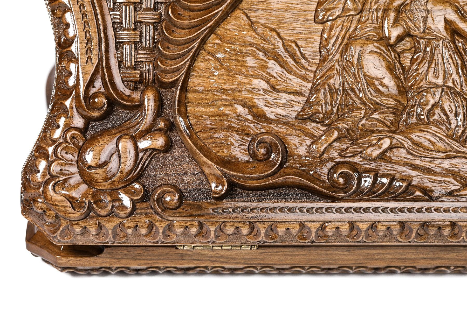 Wooden Backgammon Set Handmade Unique Mount Ararat & Noah's Ark - Unumperfectus