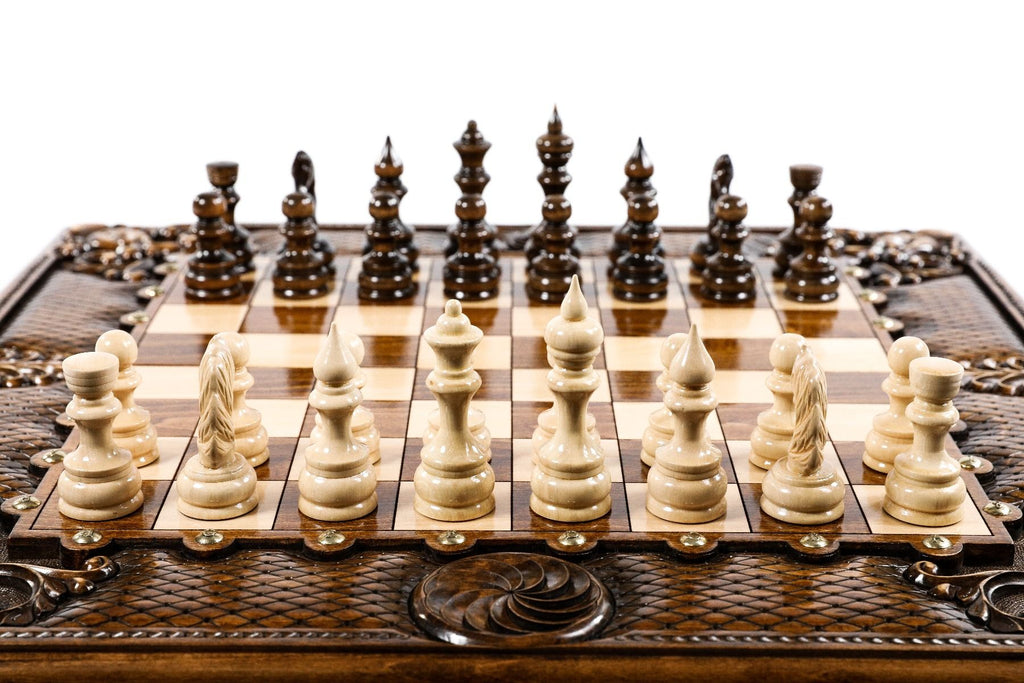 Chess-backgammon classic Eternity with patterns - Unumperfectus