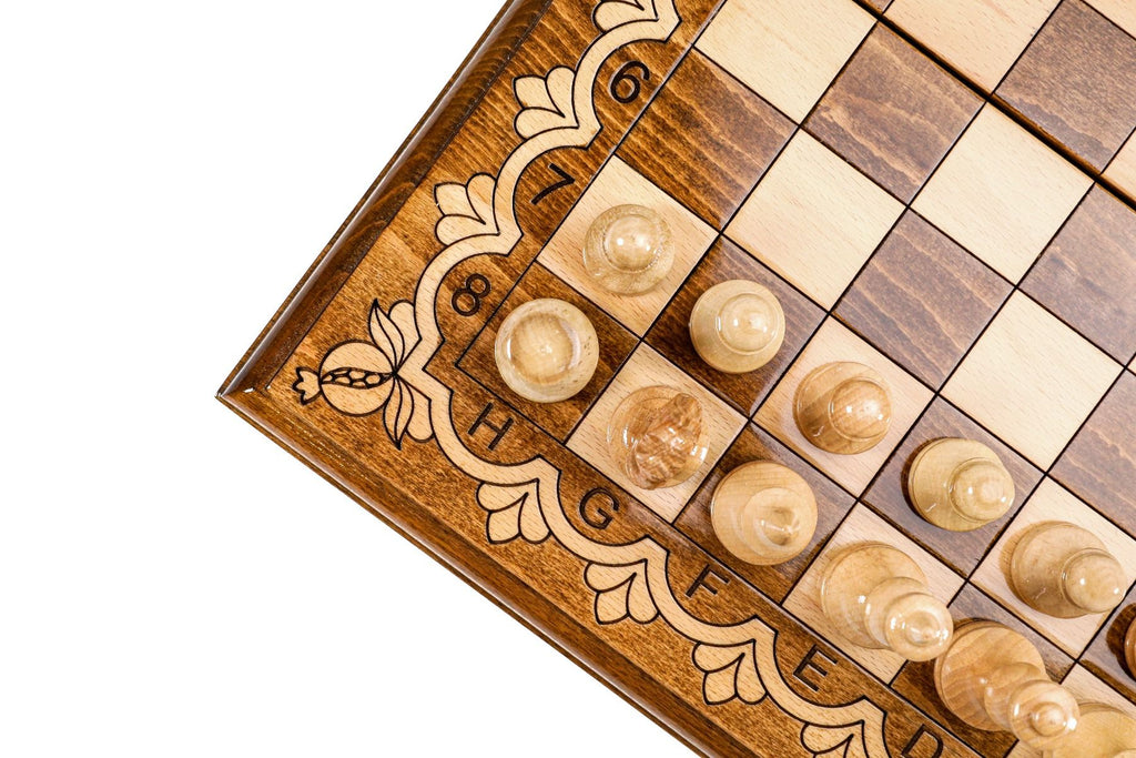 Handcrafted Chess Set With Classic Design 40 cm | 15.6" - Unumperfectus