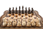 Mount Ararat Chess backgammon board in wood by Hrachya Ohanyan