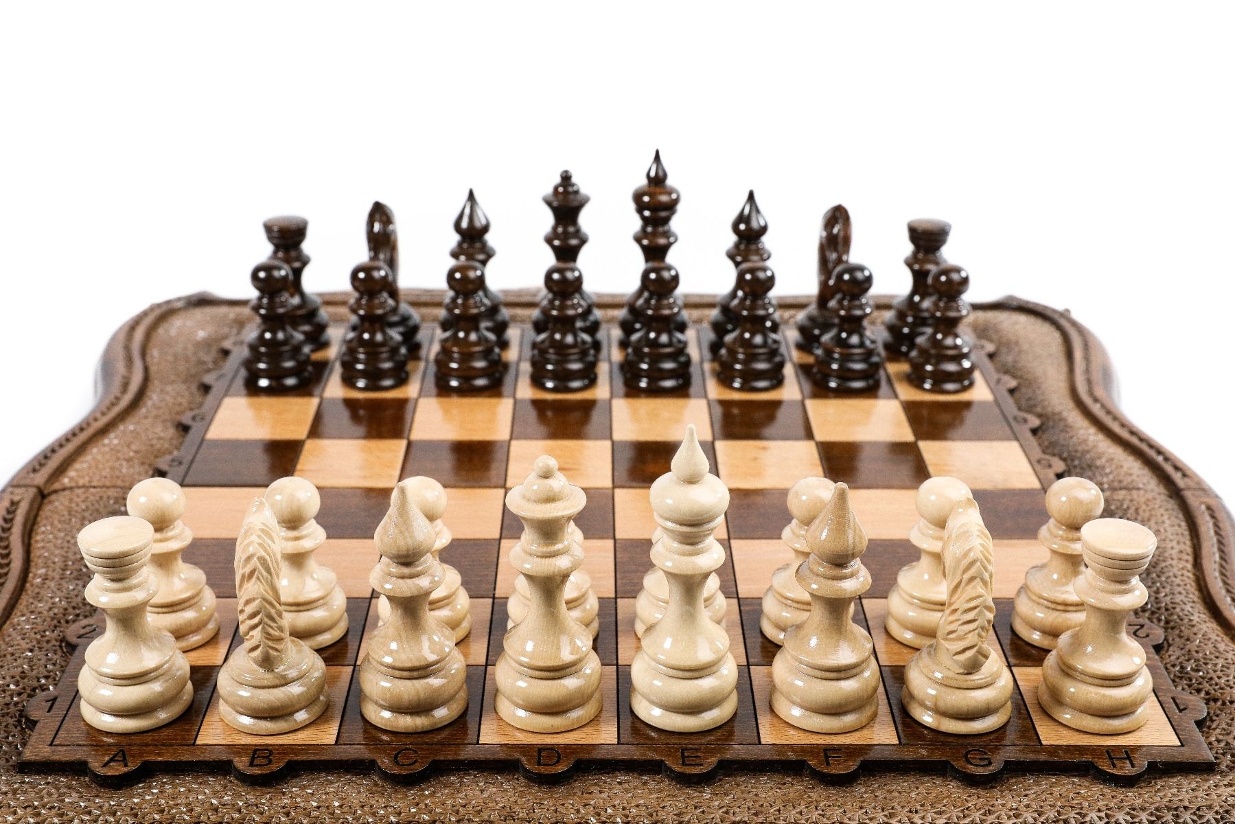 Mount Ararat Wooden Chess & Backgammon Board - Unumperfectus