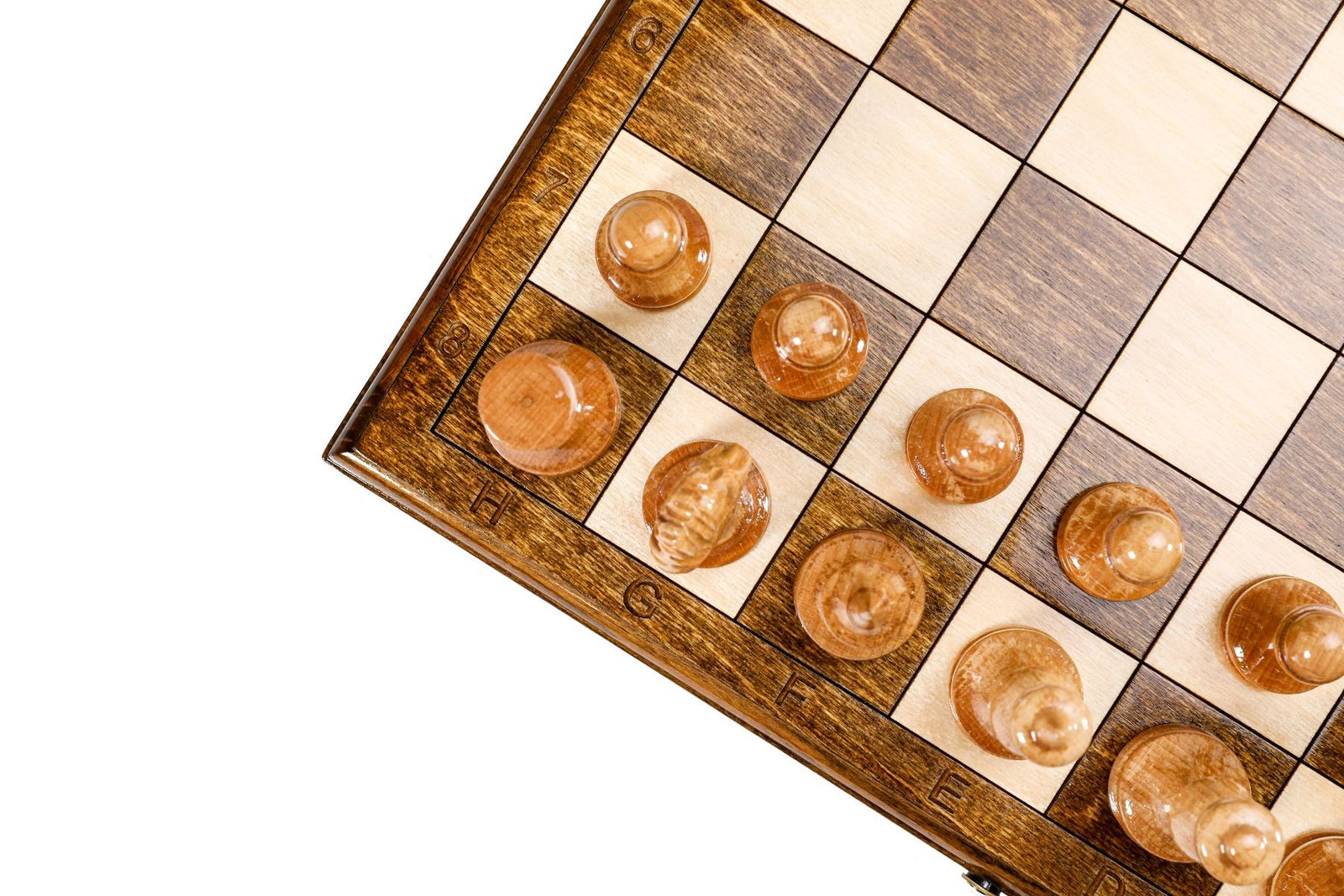 Wooden Chess Set with Expanded Playing Field –  15.7" / 40 cm - Unumperfectus