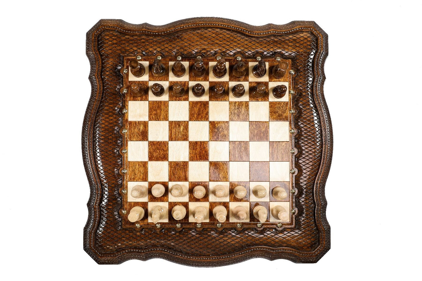 Chess Table Luxury with Contour Outline