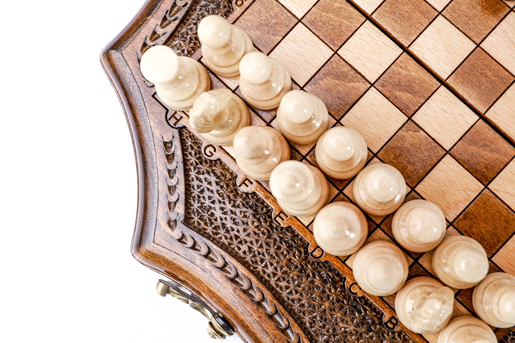 Handmade Chess Set With Star-Shaped 24 cm / 9.4" - Unumperfectus