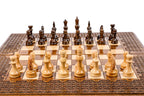 Chess-backgammon with an ornamental braid pattern classic