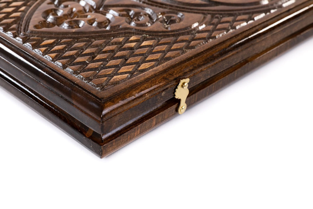 Eternity Carved Backgammon Board 23.6" | 60 cm - Unumperfectus
