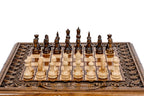 Armenian Chess & Backgammon Set with Mount Ararat 15.7" | 40 cm