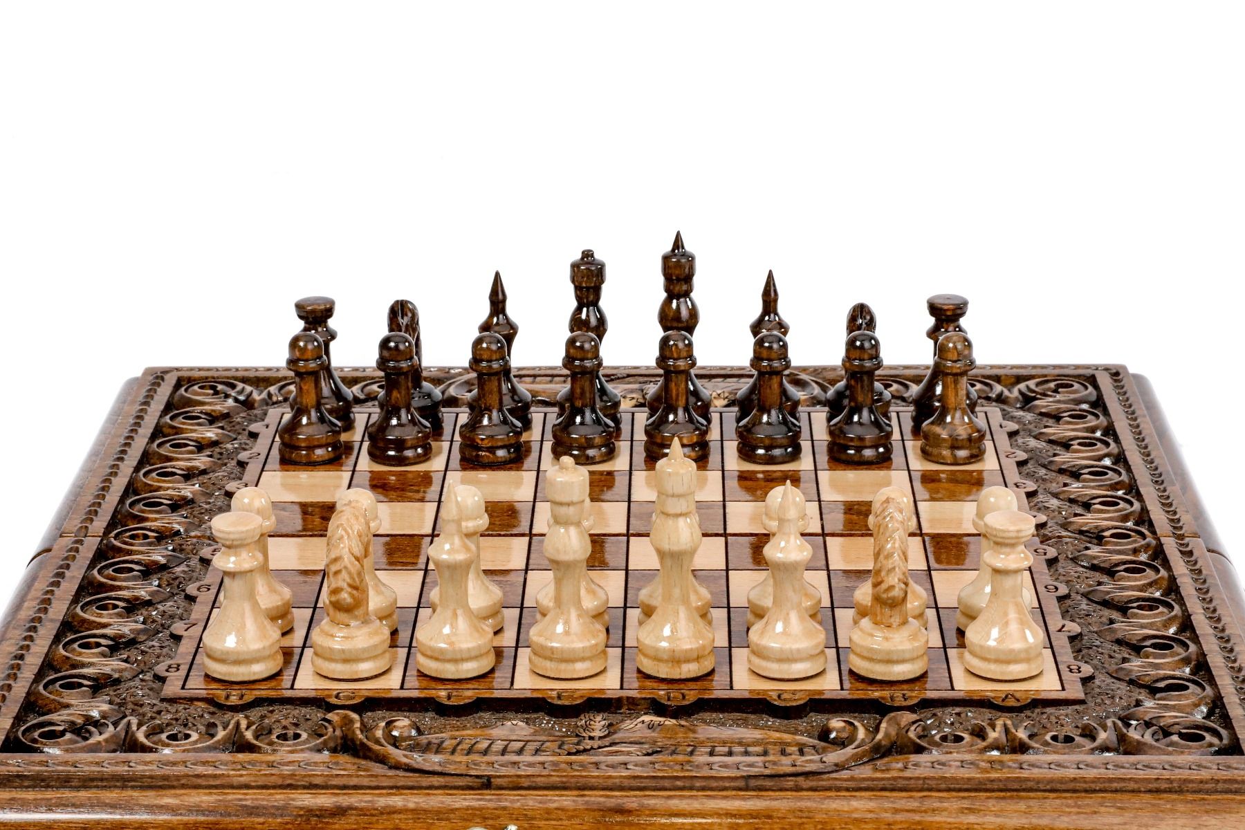 Armenian Chess & Backgammon Set with Mount Ararat 15.7" | 40 cm