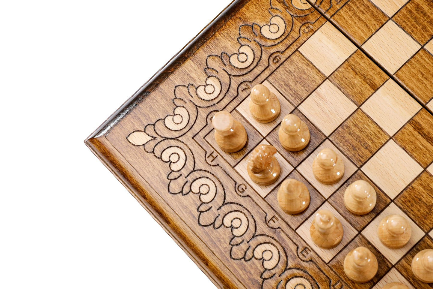 Chess Set with Circle Ornaments