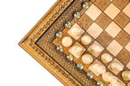 Carved Classic / chess set - detail of the carved border