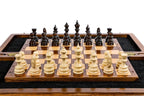 Carved Eternity chess set in wood by Hrachya Ohanyan